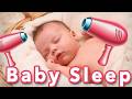🔴 Hair Dryer Sound for Baby Sleep | Calm Crying Fast 💤 Baby Deep Sleep LIVE 24/7