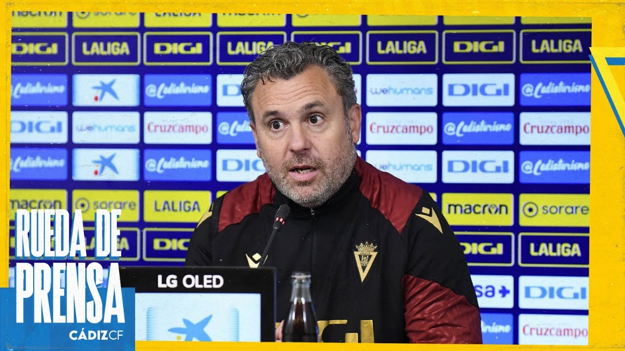 RUEDA DE PRENSA de SERGIO GONZÁLEZ en la previa del ALAVÉS - CÁDIZ ...