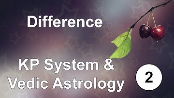 Difference Between Vedic Astrology & KP System by Shri MR Prasad   Part 2