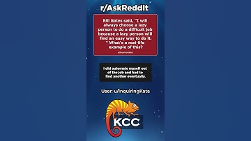 Bill Gates: "I Will Always Choose A Lazy Person To Do A Difficult Job" Example Of This? - #shorts