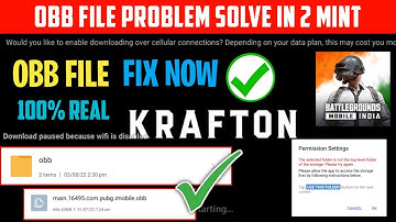 BGMI में अब OBB FILE कैसे सेट करे | BGMI OBB FILE PROBLEM | HOW TO SET OBB FILE OF BGMI