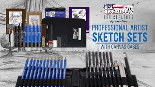 44-Piece Drawing & Sketching Art Set with 4 Sketch Pads Pro Artist Kit —  U.S. Art Supply