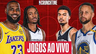 Thumbnail for JOGOS DA NBA AO VIVO I Lakers, Warriors, Clippers, Grizzlies e tudo da rodada no CrunchTime 13/01