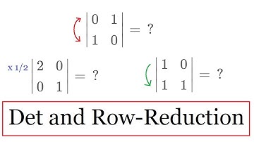 Determinants and Row Reduction