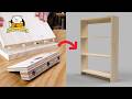 Build any size bookshelf with just one dowel jig | Detailed explanation of the joints (subtitled)