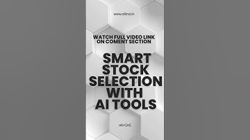 How to Use AI for Stock Market Research | Smart Stock Selection with AI Tools