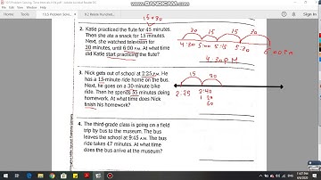 10 5 Problem Solving  Time Intervals H W Model answer
