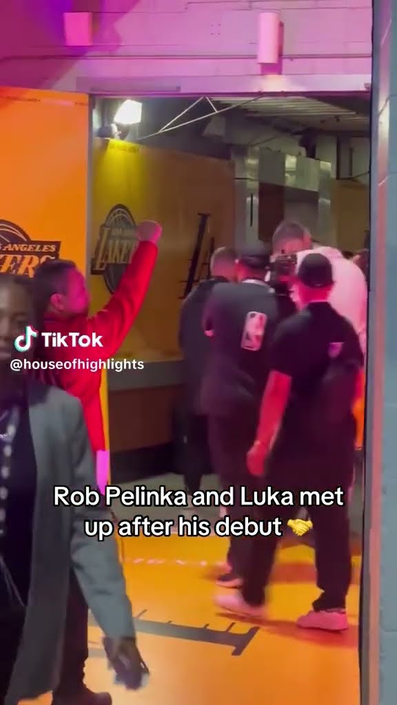 Rob Pelinka and Luka met up after his debut #hoodnews #lukadoncic #robpelinka #lakers #nba #trending