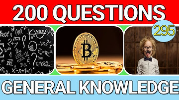 200 Questions With Answers | Educational General Knowledge Quiz 2025 | Ultimate Quiz #295 🌍🔔💖