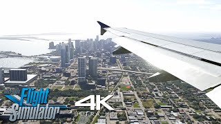 (4K) Flight Simulator 2023 | ULTRA REALISM | Max Graphics | A320 | Miami Airport Landing