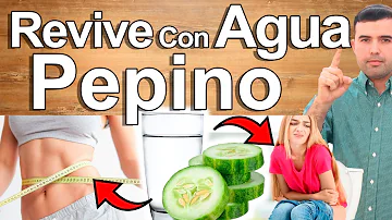 ¿Es saludable el agua de pepino?