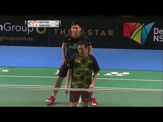 CROWN GROUP Australian Open 2017 | Badminton F M4-MD | Set/Tan vs Kam/Son class=