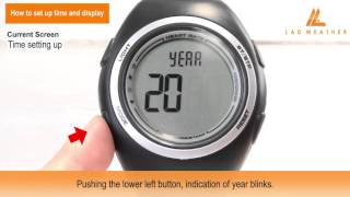 How to set up time and display | HEART RATE MASTER II