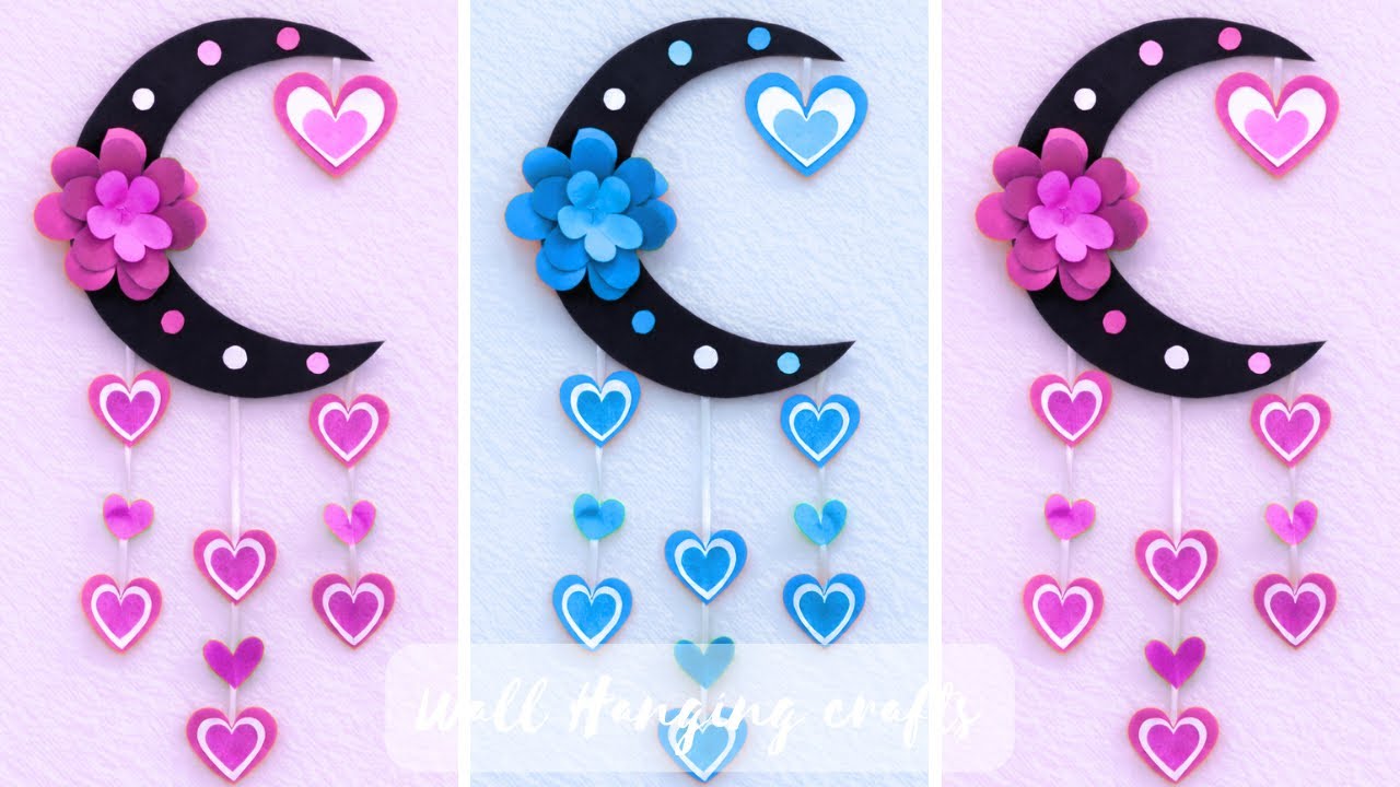 Unique Flower Wall Hanging / Quick Paper Craft For Home Decoration Easy Wall Mate DIY Wall Decor