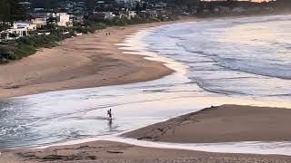 Battling through the waves at the open lagoon at Terrigal.