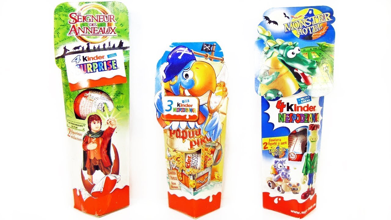 Раритетные КИНДЕР СЮРПРИЗЫ #11 Попугаи-пираты, Отель монстров ...