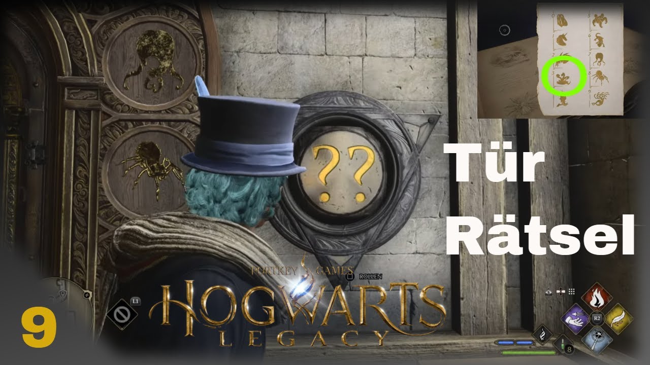 HOGWARTS LEGACY Part 009 Tür Rätsel Arithmantik Lehrbuchseite finden und Türen öffnen in