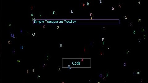 How To Create Transparent TextBox - Button In C# Windows Forms With Rain Drops Code Form