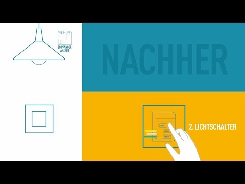 Installationsvideo: Somfy Licht-Empfänger io macht jede Leuchte smart (als Unterputz-Sender)