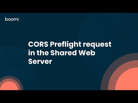 CORS Preflight request in the Shared Web Server