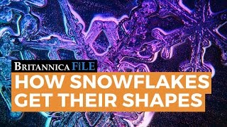 BRITANNICA FILE: How snowflakes get their shape | Encyclopaedia Britannica