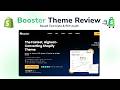 Booster Shopify Theme Review: Speed Test Data & ROI Audit | shopsidek.com