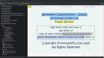 Sentiment Classification + Naive Bayes + JAVA  + Prototype Project 03 + Public Version