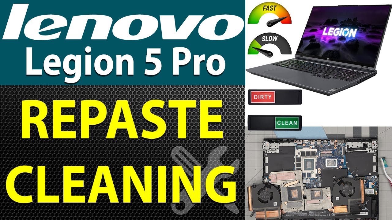 How to Repaste and Clean Your Lenovo Legion 5 Pro 16ACH6H Laptop 