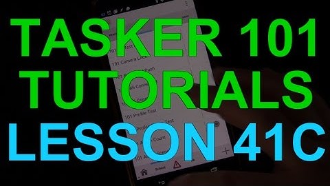 Tasker 101 Tutorial Lesson 41c - Local VS Global Variables and Using Parameters