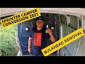 DIY Sprinter Campervan Build Van Life UK | Bulkhead removal   4K