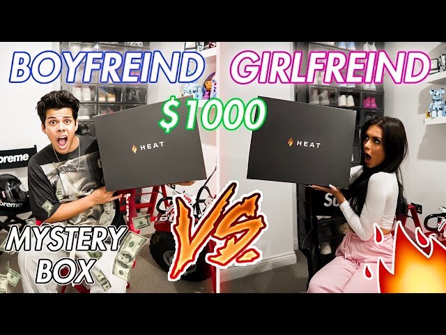 Boyfriend VS Girlfriend Designer Mystery Box Opening (OFF-WHITE, BALENCIAGA  ETC) 