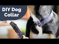 How to make an adjustable dog collar  diy tutorial
