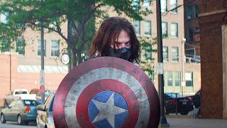 캡틴 vs 윈터 솔져 도로 전투 장면 | 캡틴 아메리카: 윈터 솔져 (Captain America: Winter Soldier, 2014) [4K]