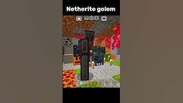 Help me netherite golem #minecraft #shorts