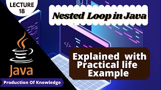 what is nested loop in java| java nested for loop for beginners | lecture 20