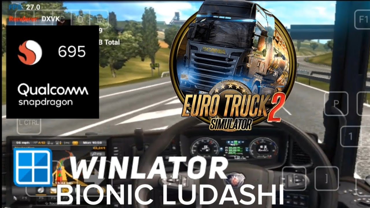 Euro Truck Simulator 2 Android Gameplay Snapdragon 695 Winlator
