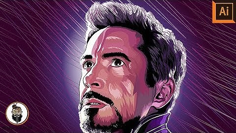 Robert Downey Jr. (AVENGERS : END GAME) Speed Art Work | Adobe illustrator | Baba Kalakar