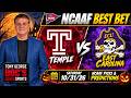 Free Football Pick Temple Owls vs East Carolina Pirates Prediction, 10/31/2026 College Football