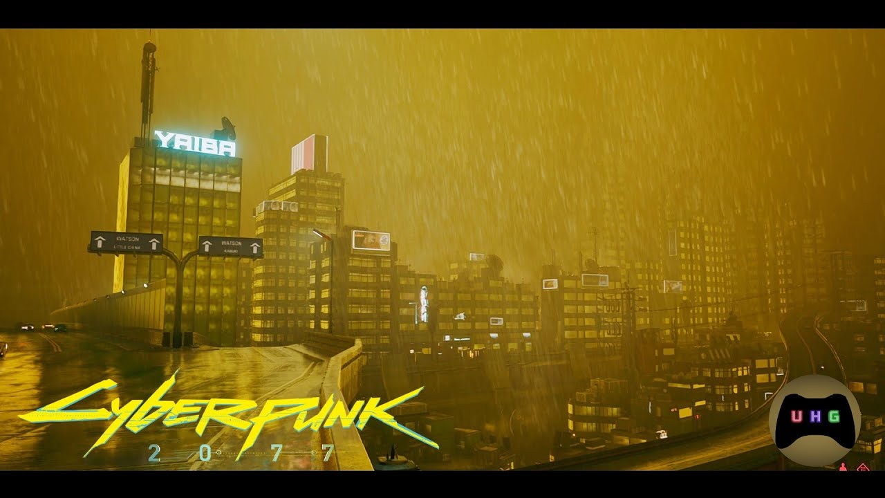 Cyberpunk 2077 Toxic Rain Weather + Reshade Climate Change mod