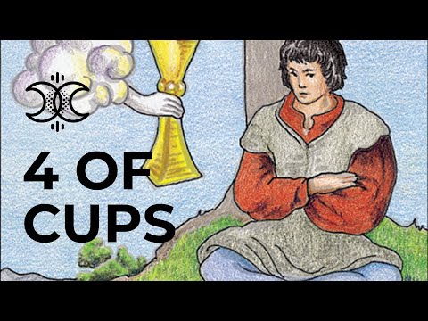 Tilsvarende Registrering sjækel 4 of Cups ☁️Quick Tarot Card Meanings ☁️Tarot.com - YouTube