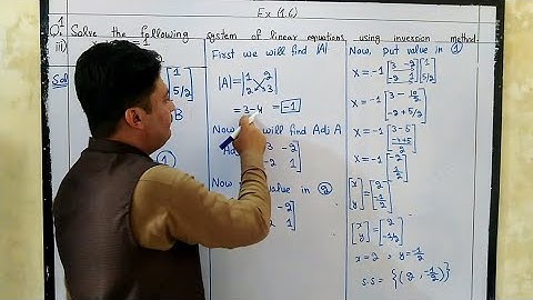 Inversion Method in Matrices in Urdu/Hindi