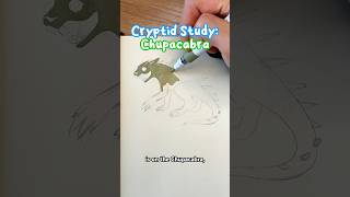 Sketchbook Cryptid Study: Chupacabra #studiovlog #artvlog #sketchbook #urbanlegends #cryptid #doodle
