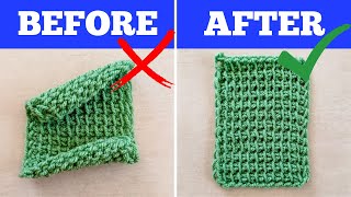 SAY GOODBYE TO THE CURL! - Testing Techniques to Fix Tunisian Crochet Curling by TL Yarn Crafts 58,352 views 1 month ago 15 minutes