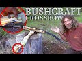 I Bushcrafted A Crossbow from Deadwood And My Old Bow