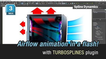 Airflow animation in a flash! Path Deform with multiple arrow meshes | TurboSplines 3dsMax plugin