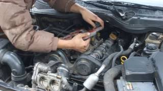 Установка дюралевой крышки клапанов Opel Omega 2.5/2.6L