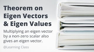 eigen values and eigen vectors of a matrix (theorem) | linear algebra