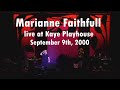 Capture de la vidéo Sbg Archives: Marianne Faithfull Live At Kaye Playhouse September 9Th, 2007 New York, Ny Full Show
