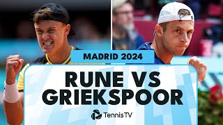 Holger Rune vs Tallon Griekspoor Match Highlights | Madrid 2024 screenshot 5