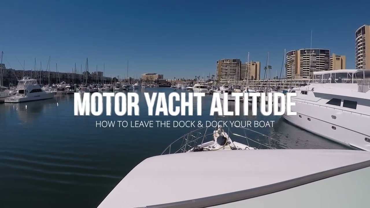 How to Dock a Boat-Docking 50 Foot Yacht-Front and Helm Controls View